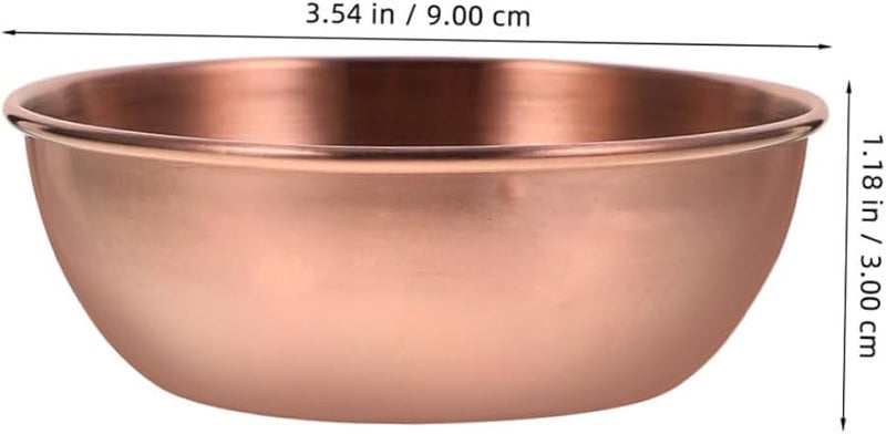 Stainless Steel Sauce Dipping Bowls 2pcs Round Condiment Dishes Easy to Clean - Image 2